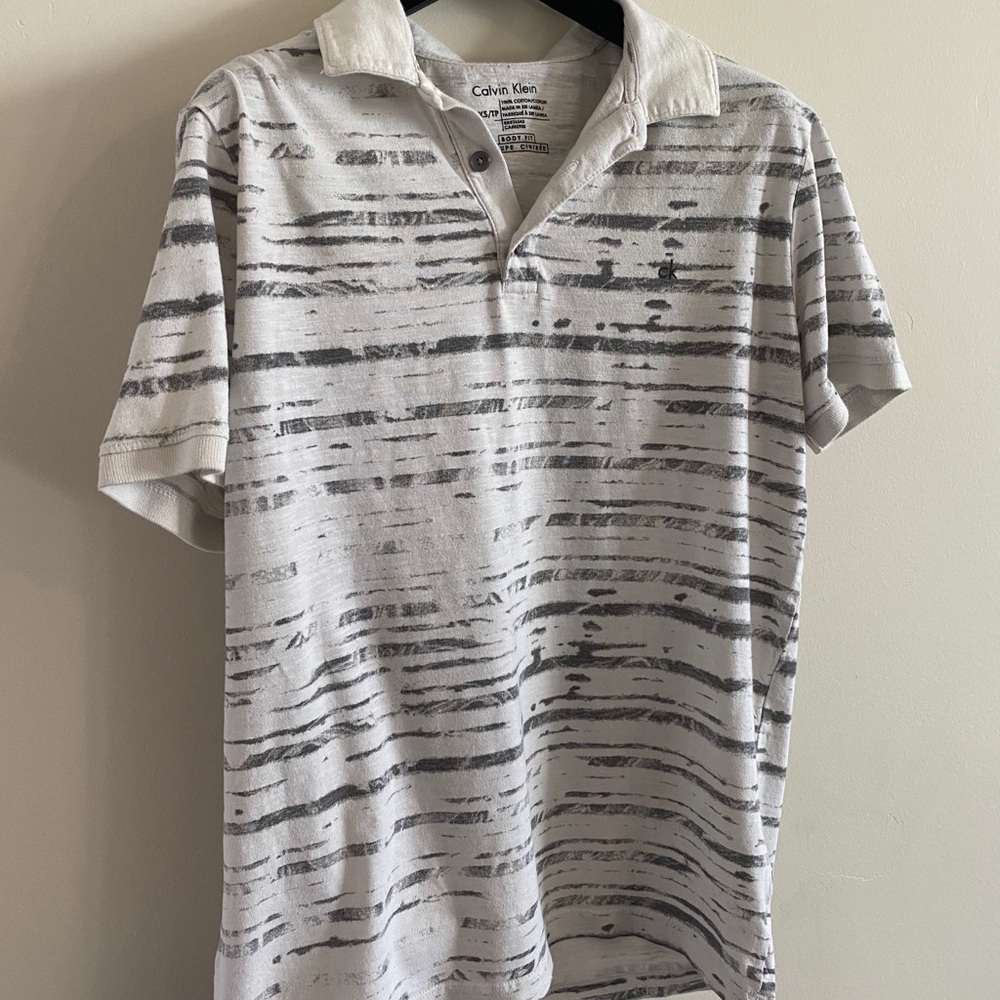 Calvin Klein Men's White Polo T- Shirt Size XS